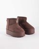 SEQWL SEQWL mini flatform boots in chocolate-Brown - 4