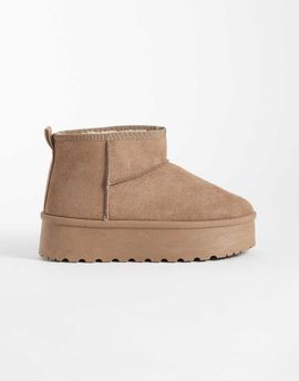 SEQWL SEQWL mini flatform boots in mocha-Brown