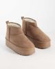 SEQWL SEQWL mini flatform boots in mocha-Brown - 2