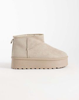 SEQWL SEQWL mini flatform boots in mushroom-Neutral