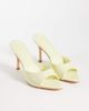 SEQWL SEQWL Ocon heeled sandals in butter yellow - 4