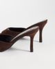 SEQWL SEQWL Ocon heeled sandals in chocolate suedette-Brown - 3