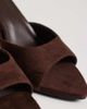 SEQWL SEQWL Ocon heeled sandals in chocolate suedette-Brown - 4
