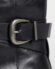 SEQWL SEQWL Perth chunky buckle detail boots in black - 3