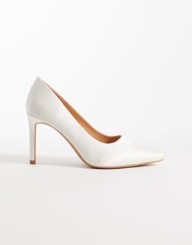 SEQWL SEQWL Petunia heeled pumps in white satin