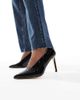 SEQWL SEQWL Petunia high vamp pumps in patent black - 1