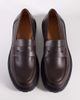 SEQWL SEQWL Pier chunky loafers in distressed burgundy PU-Red - 3