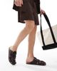 SEQWL SEQWL RB fisherman sandals in PU brown - 1