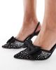 SEQWL SEQWL Salado bow detail embellished heeled shoes in black - 3