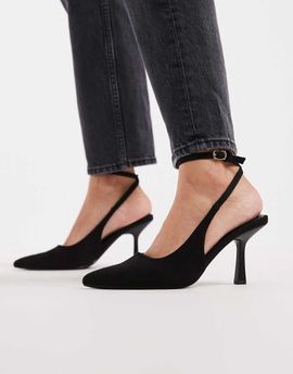 SEQWL SEQWL Salado heeled pumps in black micro