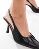 SEQWL SEQWL Salado ruched detailing slingback heels in black - 4