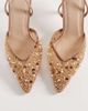 SEQWL SEQWL Salado slingback embellished heeled shoes in bronze-Brown - 2
