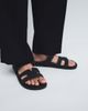 SEQWL SEQWL sandals with straps in faux nubuck in black - 1