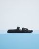 SEQWL SEQWL sandals with straps in faux nubuck in black - 2