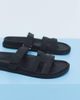 SEQWL SEQWL sandals with straps in faux nubuck in black - 4
