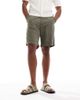 SEQWL SEQWL sandals with straps in faux nubuck in olive-Green - 3