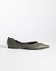 SEQWL SEQWL Scar pointed ballet flats in light gray - 1