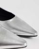 SEQWL SEQWL Scar sling back pointed ballet flats in silver - 2