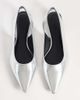SEQWL SEQWL Scar sling back pointed ballet flats in silver - 4