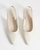 SEQWL SEQWL Scar slingback pointed toe ballet flats in cream-Neutral - 2