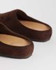SEQWL SEQWL Simba faux suede clogs in chocolate brown - 3