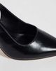SEQWL SEQWL slingback pointed stiletto heel shoes in black faux leather - 3