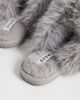 SEQWL SEQWL Smarties fluffy pom pom slippers in gray - 4