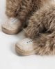 SEQWL SEQWL Smarties fluffy pom pom slippers in mink-Neutral - 4