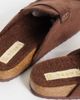 SEQWL SEQWL Soda faux fur lined slip on loafer mules in brown - 4