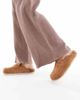 SEQWL SEQWL Soda fur lined mules in chesnut-Neutral - 1