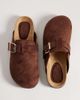 SEQWL SEQWL Soda slip on mule clogs with buckle trim in dark tan-Brown - 2