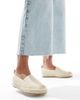 SEQWL SEQWL soft slip on espadrilles in cream-White - 2