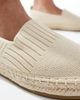 SEQWL SEQWL soft slip on espadrilles in cream-White - 3