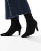 SEQWL SEQWL Starburst kitten heel sock boots in suedette black - 1