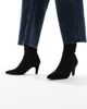 SEQWL SEQWL Starburst kitten heel sock boots in suedette black - 4