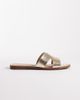 SEQWL SEQWL Storke flat sandals in gold - 1