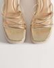 SEQWL SEQWL strappy espadrille wedge sandals in gold - 2