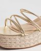 SEQWL SEQWL strappy espadrille wedge sandals in gold - 3