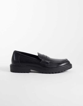 SEQWL SEQWL Sven square toe loafers in black