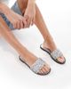 SEQWL SEQWL Tarrogan flat sandals with embellished strap in silver - 1