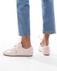 SEQWL SEQWL Toffee ribbon detail lace-up sneakers in baby pink - 3
