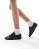 SEQWL SEQWL Toffee ribbon detail lace-up sneakers in black - 1