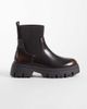 SEQWL SEQWL Twirl chunky chelsea boots in brown-White - 1