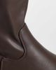 SEQWL SEQWL Twirl chunky sock boots in brown-White - 4