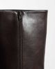 SEQWL SEQWL Woody chisel toe knee high kitten heel boots in brown-White - 2