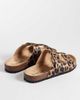 SEQWL Wide Fit SEQWL Olsen Wide Fit double buckle flat sandals in leopard-Multi - 3