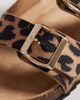 SEQWL Wide Fit SEQWL Olsen Wide Fit double buckle flat sandals in leopard-Multi - 4