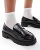 SEQWL Wide Fit SEQWL Wide Fit Alfa chunky loafers in black - 3