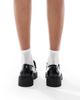 SEQWL Wide Fit SEQWL Wide Fit Alfa chunky loafers in black - 4