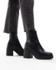 SEQWL Wide Fit SEQWL Wide Fit Audi chunky ankle boots in black - 1